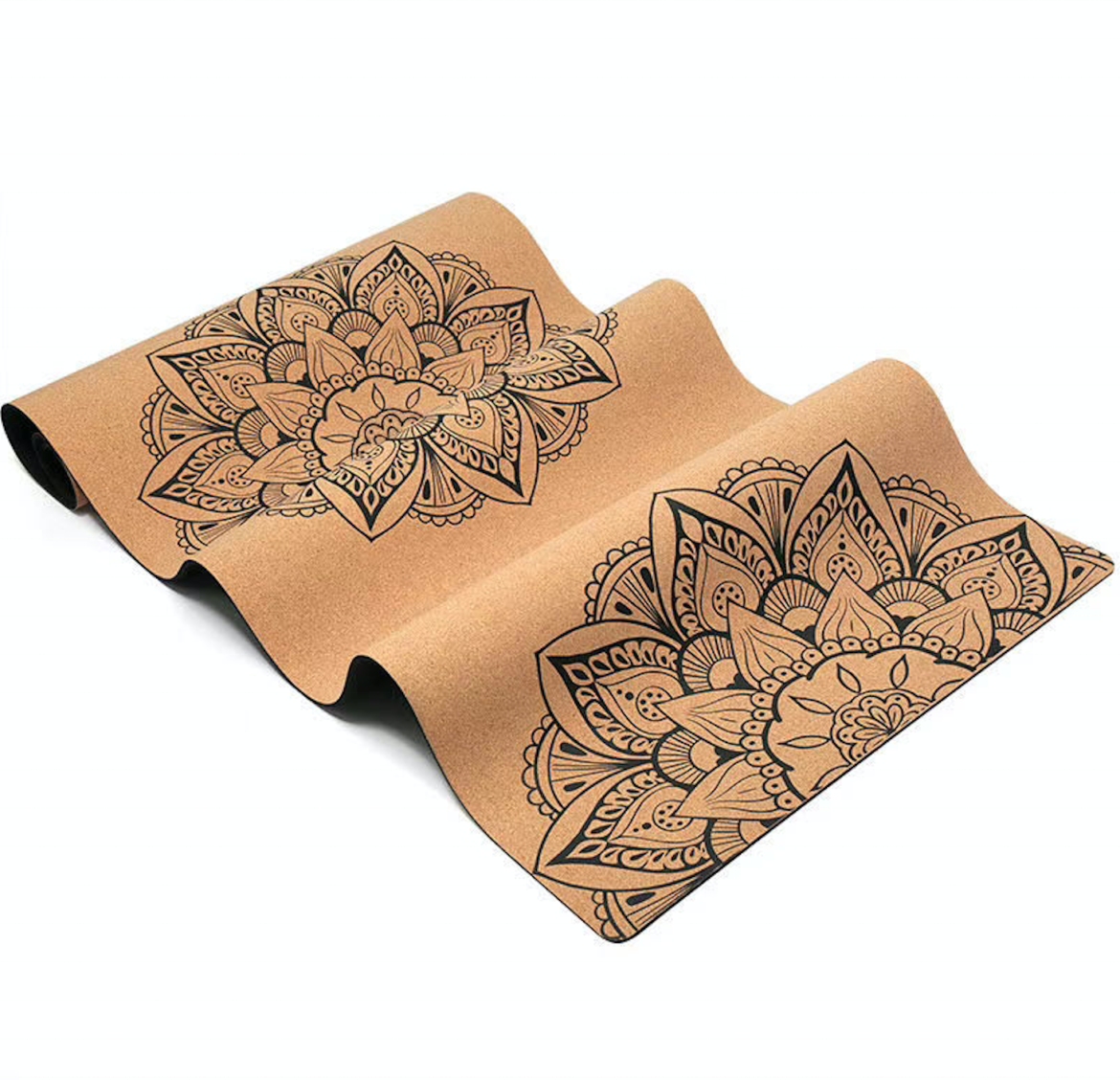 Eco Custom Printed Cork Yoga Mat Fdt Rubber