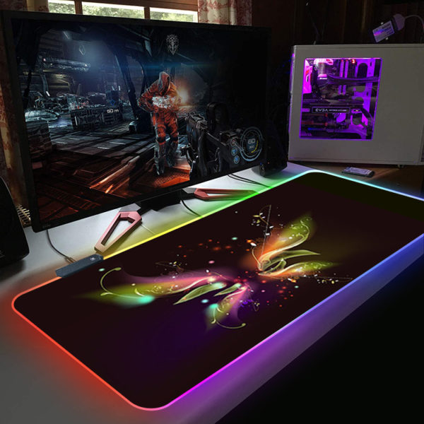 Custom OEM big large led the game mouse pad gaming mat mouse pads RGB ...